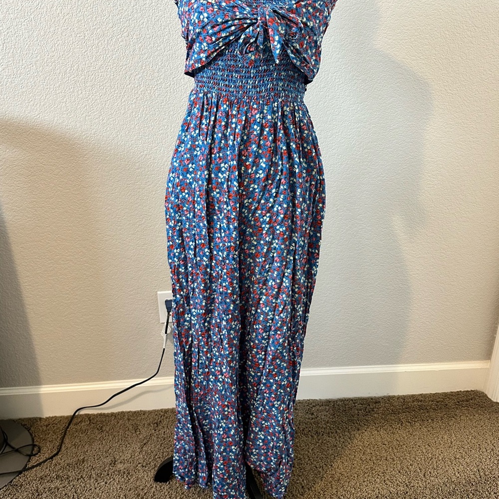 Patrons of Peace Blue Floral Jumpsuit